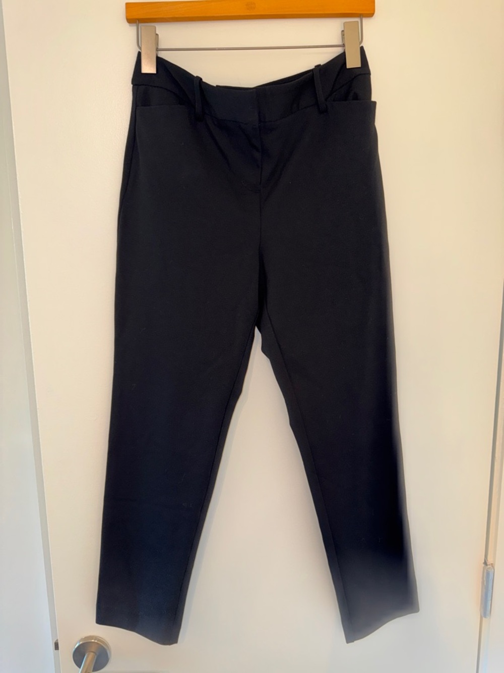 Liz Claiborne Black Women's Trousers with Logo Waistband